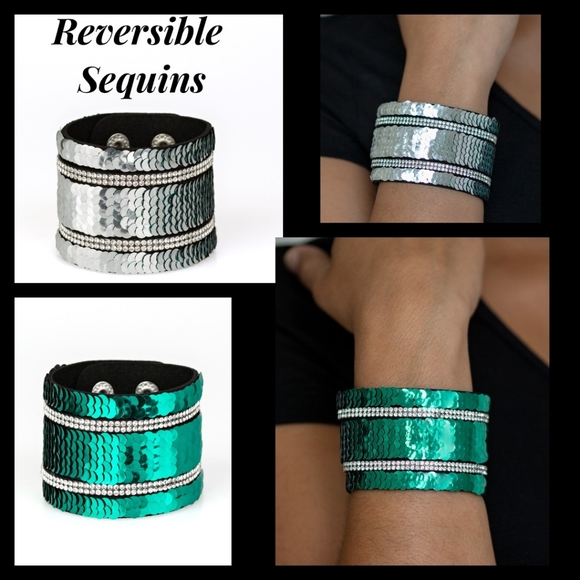 paparazzi Jewelry - Mermaid Service Reversible Sequins Bracelet